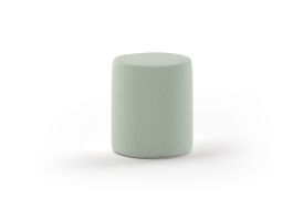 Pouf rond en polyester bouclé Vipack vert