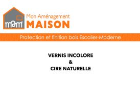 Finition cirée et vernie pour marches en bois escalier sur mesure