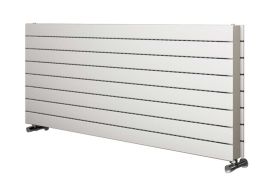 Radiateur à Eau Chaude en Acier Zeta Plain Horizontal Blanc