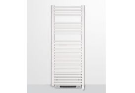 Radiateur sèche-serviettes électrique soufflant en acier blanc Zeta T