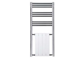 Radiateur Salle de Bain Sèche-Serviettes Électrique en Acier Zeta Combi 400 W