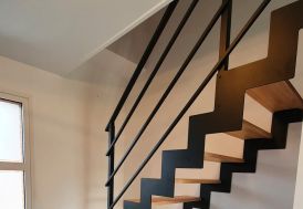 Rampe 3 lisses pour escalier sur mesure ML Fusion