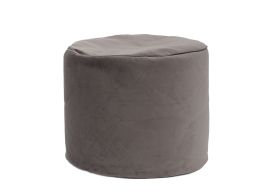 Repose pieds en Polyester Marilyn Velvet Onyx Pouf d'intérieur