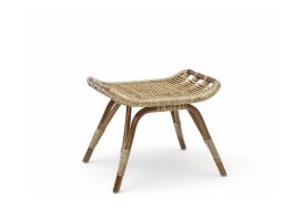Repose-pieds en rotin antique