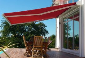 Store Banne Cassis 5x3,5m Coffre Intégral Moteur + Télécommande 