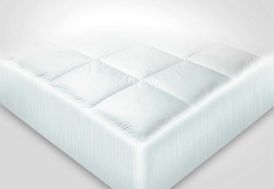 Sur-matelas sensation duvet Bleu Câlin 