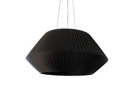 Suspension Luminaire avec Abat-Jour en Ruban Ø 90 cm Dix Heures Dix Noir