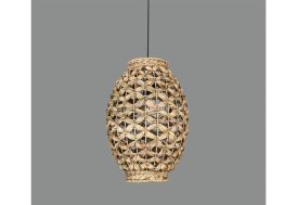 Suspension luminaire en fibres naturelles lustre ACB Coimbra Ø 23 cm