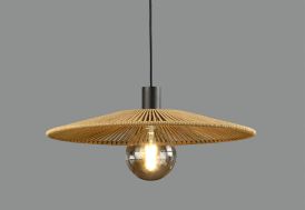 Suspension en métal et corde polypropylène ACB Pamela Ø 50 cm sable