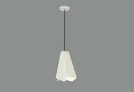 Suspension Luminaire en Métal ACB Dama Blanc Laqué