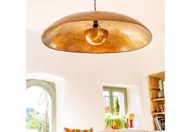 Luminaire suspension en métal doré – Sum