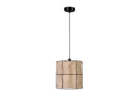 Suspension luminaire en tissu et métal Marinero