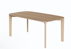 Table à manger en bois de chêne naturel 180 cm