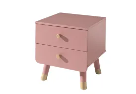 Table de nuit enfant en bois Vipack Billy rose