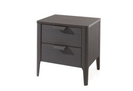 Table de Chevet en Bois 2 Tiroirs Vipack Azalea Marron Foncé