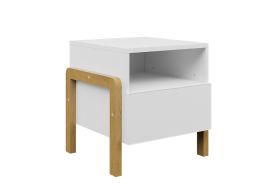 Table de chevet en bois blanche