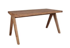 Table à manger en bois de pin recyclé