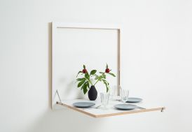 Table de cuisine murale rabattable en bois Ambivalenz Fläpps