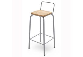 Tabouret en bois et métal Acan