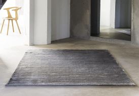 Tapis en Fibres de Bambou Bamboo Grey 