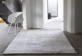 Tapis en Fibres de Bambou Bamboo Light Grey