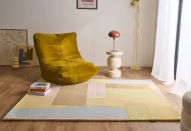 Tapis de salon fait main en laine Nazar