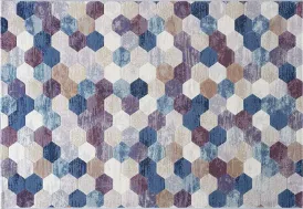 Tapis de salon rectangulaire en polypropylène - Hex