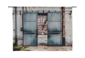 Tenture Murale Design en Coton Bio 145x190cm Spinning Doors