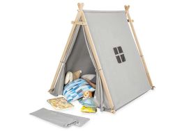 Tipi pour enfant en bois massif et coton