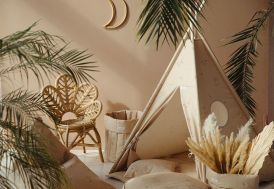 tipi en tissu à motif pour enfant 