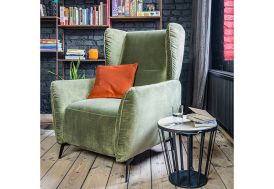 fauteuil Laure revêtement velours 100% polyester de la marque Day & Night