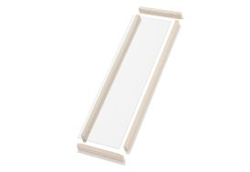 Vitre de verrière en verre trempé 4 mm – 28,4 x 104,8 cm