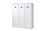 Armoire 3 Portes en Bois de Pin et MDF Amori