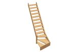 Echelle de Meunier Normandie 1/4 Tournant Gauche Bois