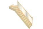Escalier Quart Tournant Haut 80 cm