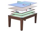 Table multi-jeux convertible en table à manger : 4 jeux