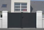 Portail battant aluminium 3 m manuel - plein