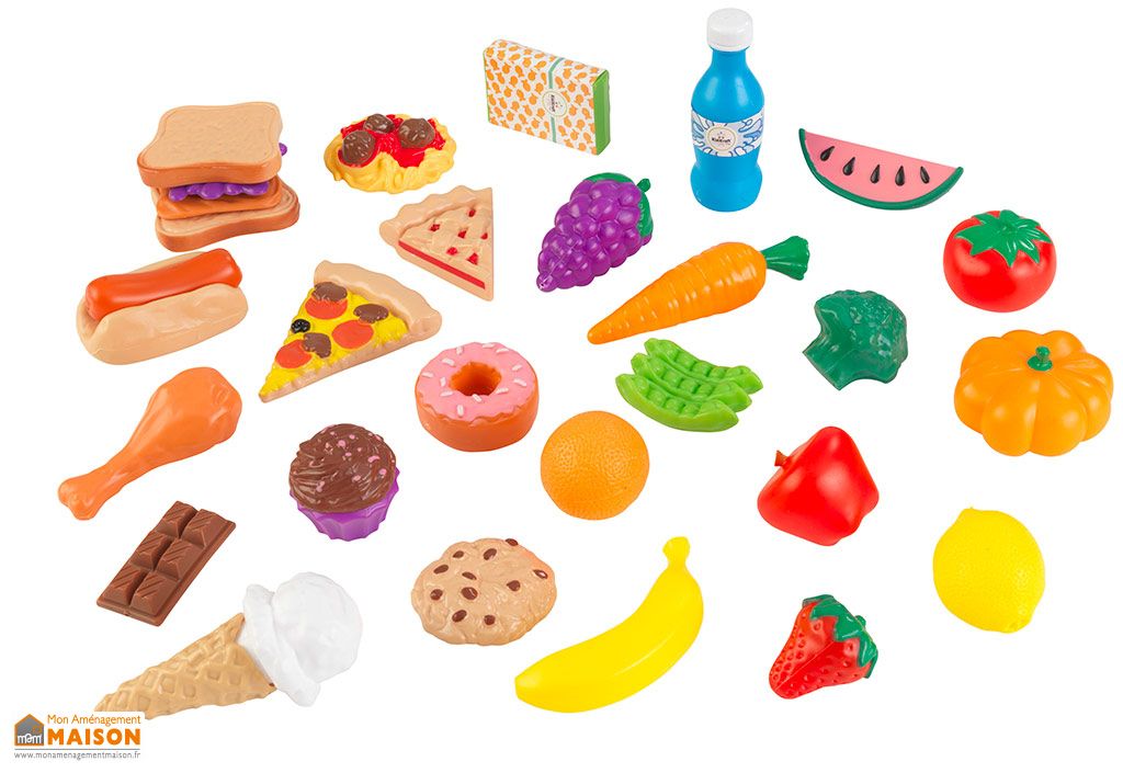 Fruits et légumes en plastique pour dinette on sale