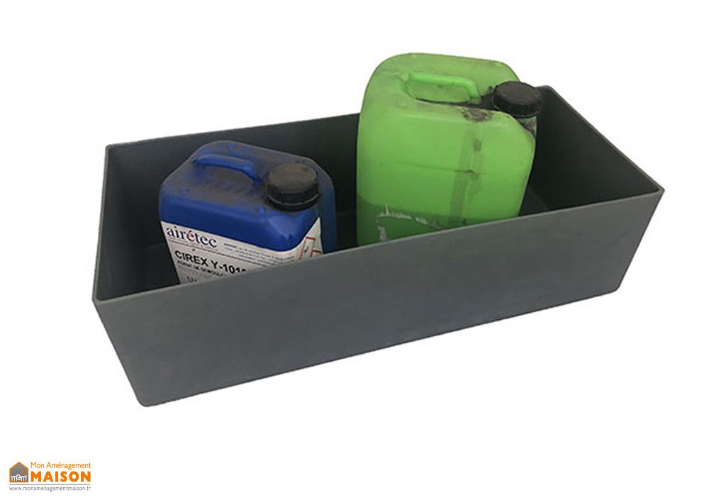 Bac de rétention en polyéthylène gris - Plast'Up