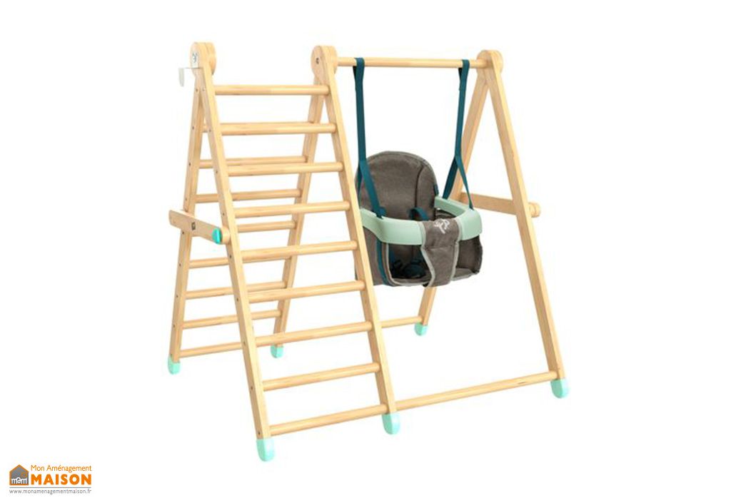 Balançoire en bois pour enfants avec échelle d'escalade – Active Tots TP - TP  Toys