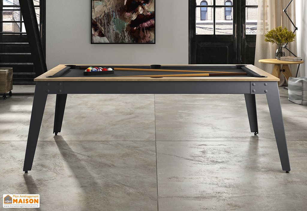 Billard Américain René Pierre - 260x145 Cm - Très Bon état - Sans Monnayeur