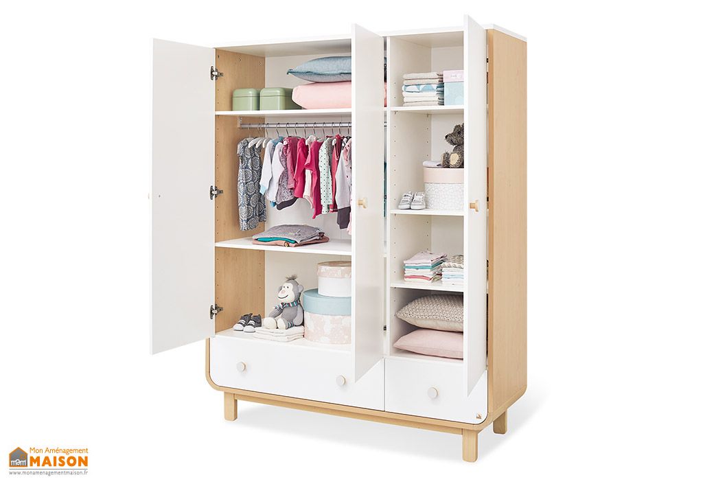 Chambre Bebe Complete Lit Evolutif Armoire Commode Round Pinolino
