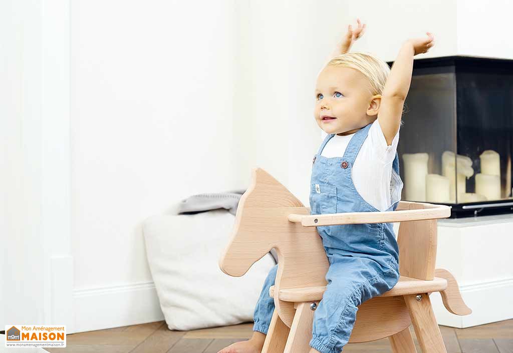 Cheval à Bascule En Bois Évolutif Mamabrum - Pour Enfants Dès 12 Mois | Sécurité Et Design Moderne