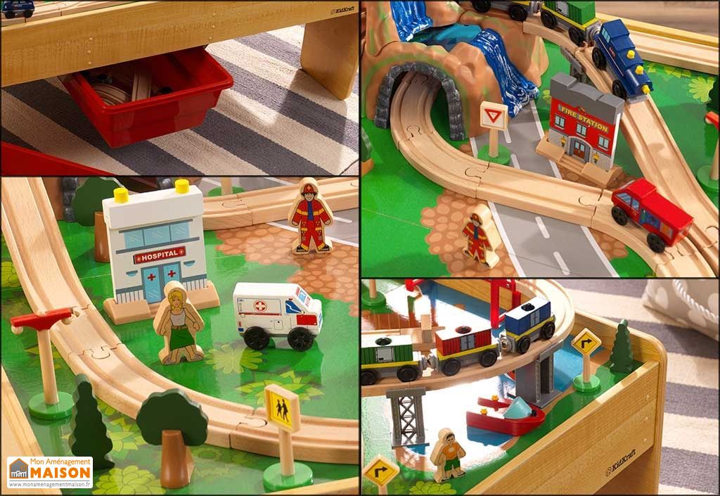 Kidkraft Table Circuit Train Bois Adventure Town