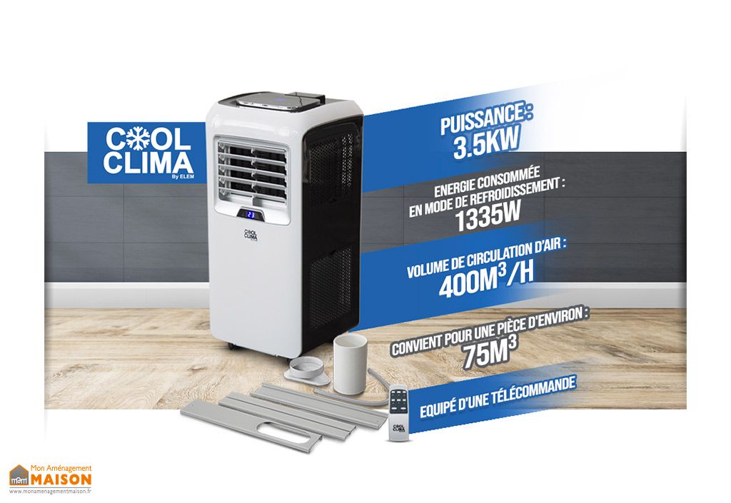 Climatiseur Mobile Avec Humidificateur - Très Bon état - Peu Servi - Télécommande Incluse