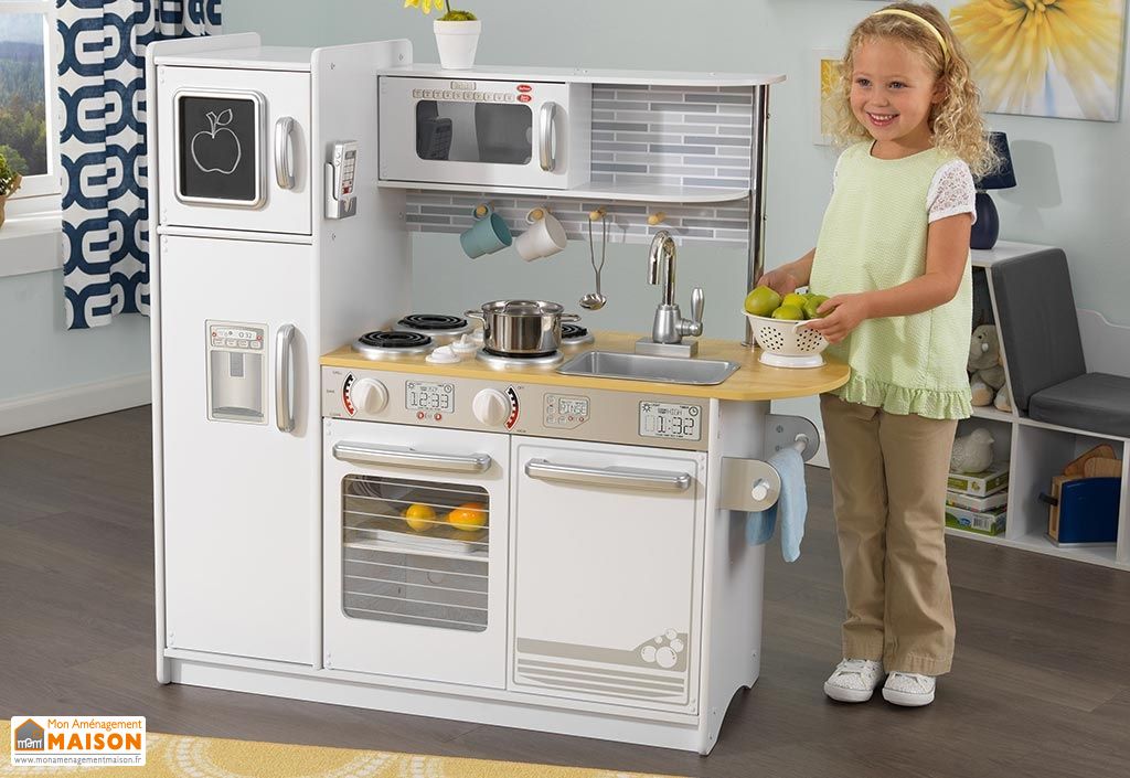 Cuisine en Bois pour Enfants Blanche Uptown 1 00 m Kidkraft