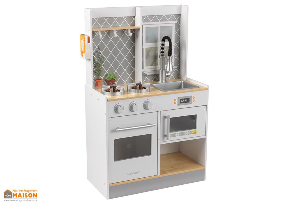 Cuisine pour enfant en bois Kidkraft son et lumière – Let’s cook - Kidkraft