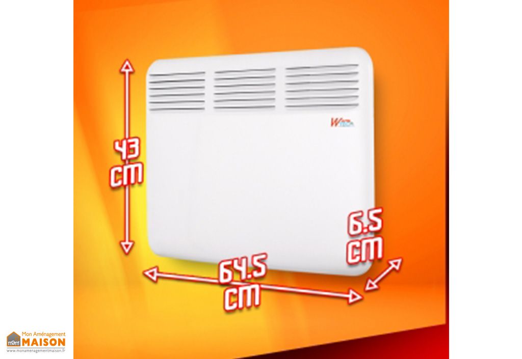 Radiateur Electrique Economique Chauffage Mural avec Thermostat