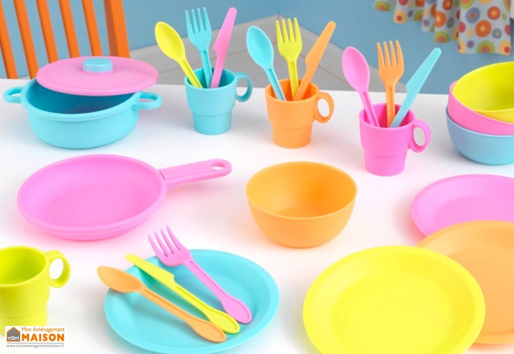 Dinette Couleurs Vives en Plastique pour Cuisine pour Enfants x27 - Kidkraft