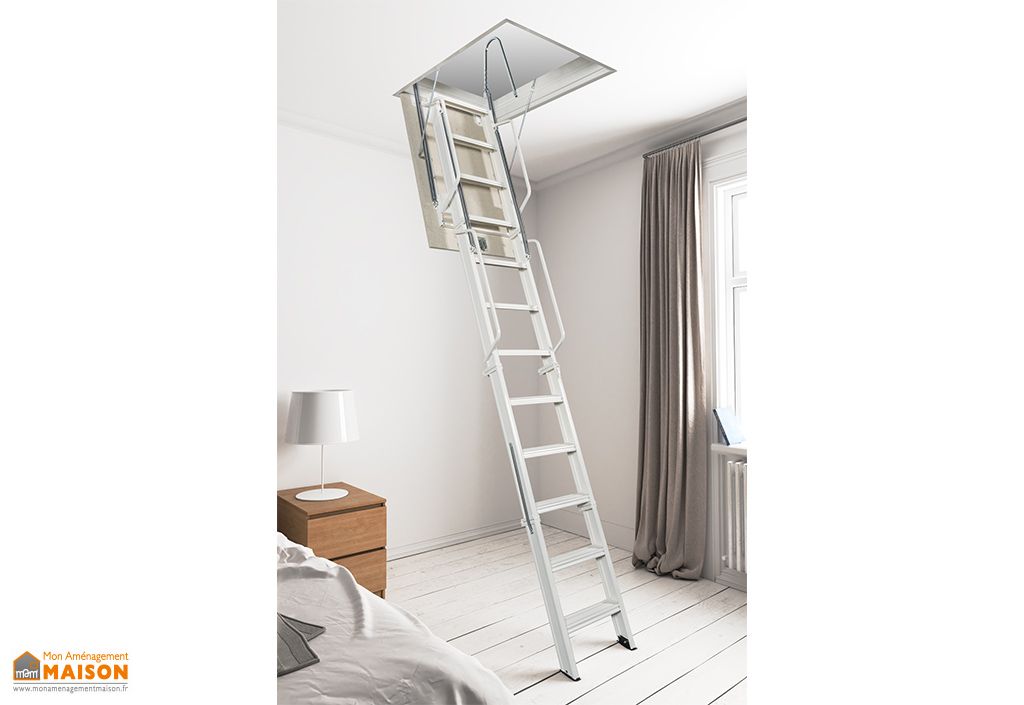Escalier escamotable en acier 265 à 300 cm – Aci Quattro